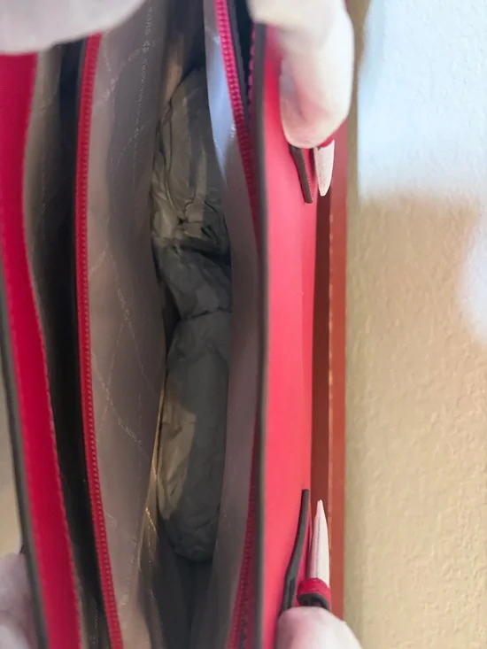 Michael Kors Hot Pink Saffiano Leather Tote - Picture 4 of 6